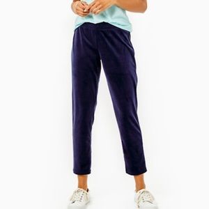 {Lilly Pulitzer} Brand New Jessabelle Velour Pants